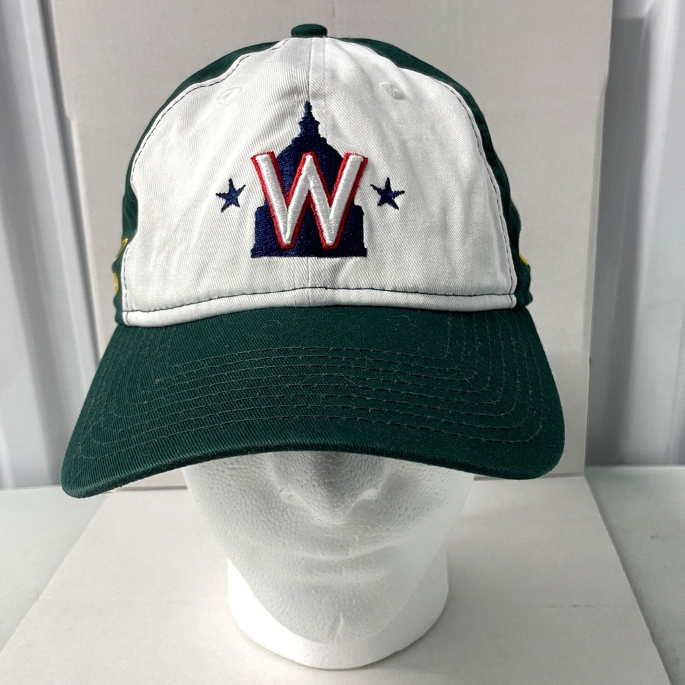 New Era 9TWENTY William & Mary Washington Nationals Hat Green White Adjustable